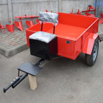 Тележка ТМ-2/550 (грузоп. 550кг), инс. ящик, мяг. сид., R13. Кузов 1500х1240мм.