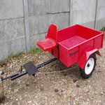 Тележка ТМ-1/400 (грузоп. 400кг), колеса 4х8 и пласт. сид. Кузов 1250х1040мм.