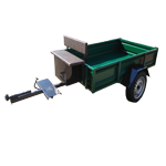 Тележка к мотоблоку ТМ-5/650 (грузоп. 650кг). Кузов 2000х1200